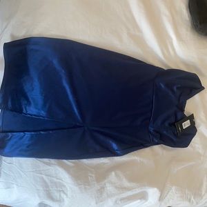 Navy FASHIONNOVA midi dress